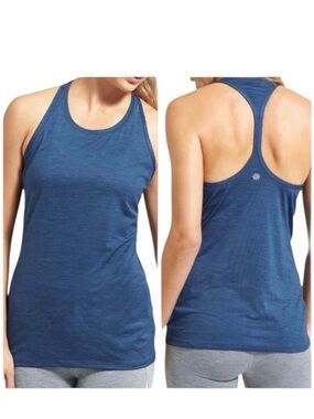 ✳️ ATHLETA high neck shadow stripe Chi tank